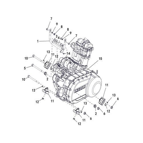 TBOSS 550 ENGINE INSTALLATION